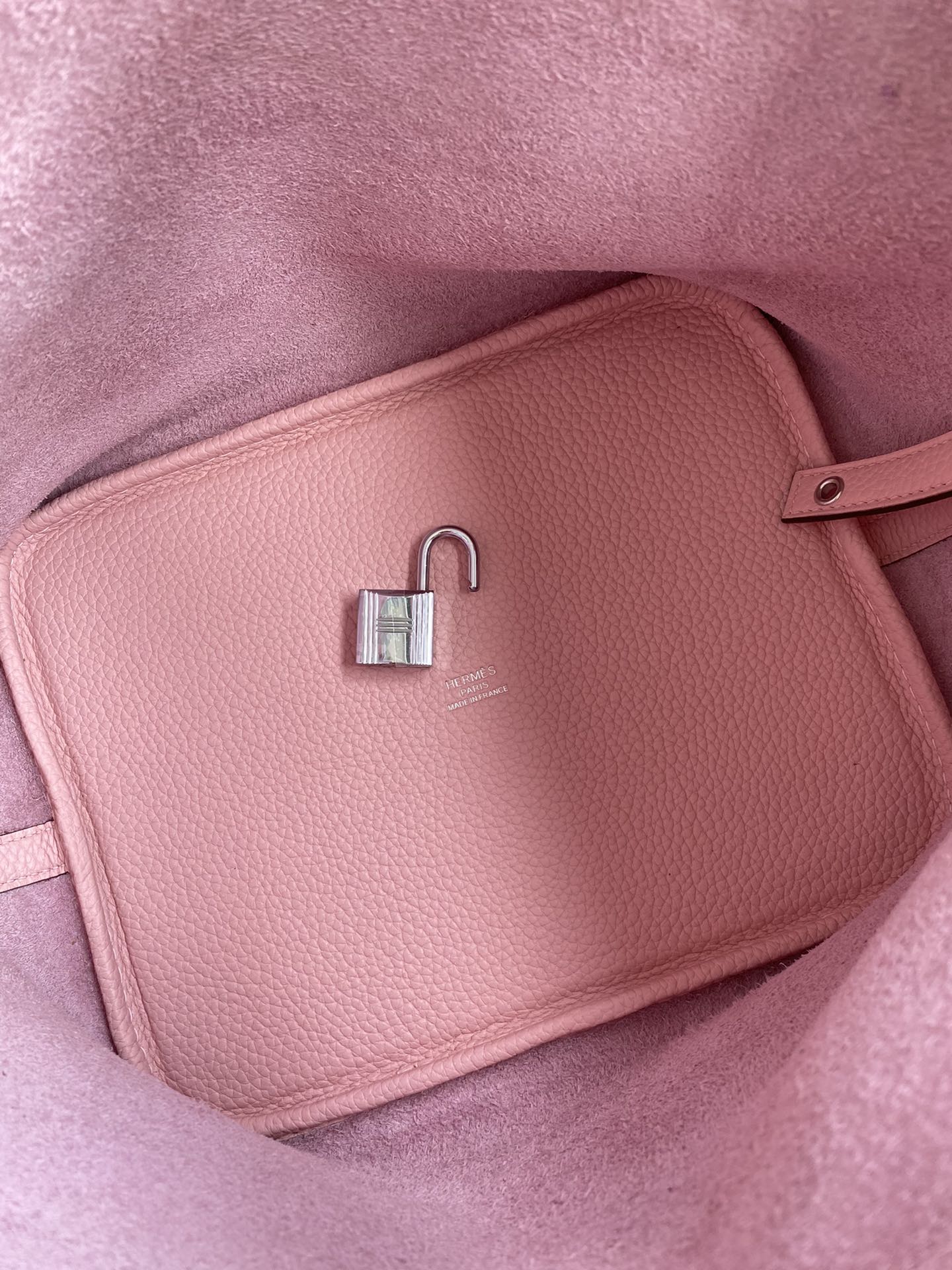 Hermes Picotin Lock 22 Bag In Pink Clemence Leather